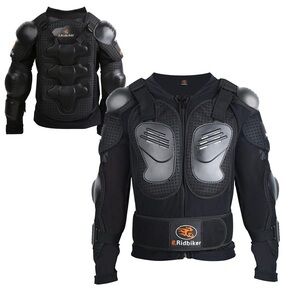 Ridbiker Youth Dirt Bike Motorcycle Jacket w/Armor Chest Protector Spine Guard